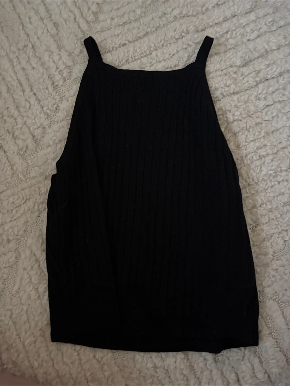 H&M Black Ribbed Tank Top - Picture 1 of 3